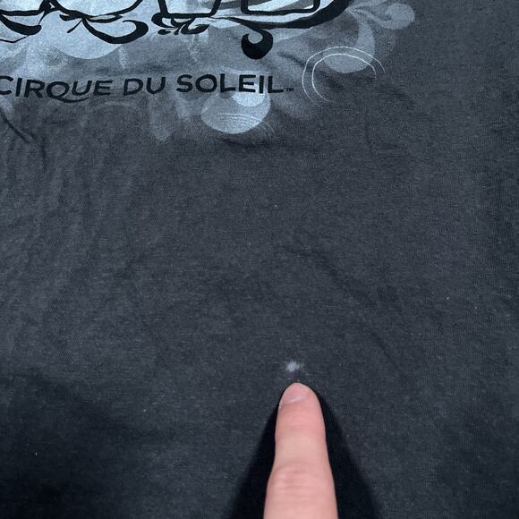 Vintage The Beatles Cirque Du Soleil Love T Shirt Gray Size Medium - Picture 2 of 6